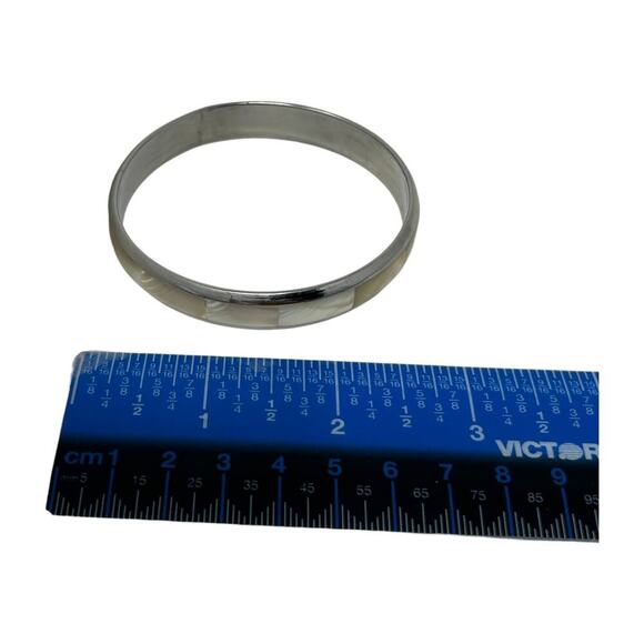 Vintage Mother of Pearl Bangle Bracelet Cruise Vacation Island Beach Boho Indie - Picture 8 of 13